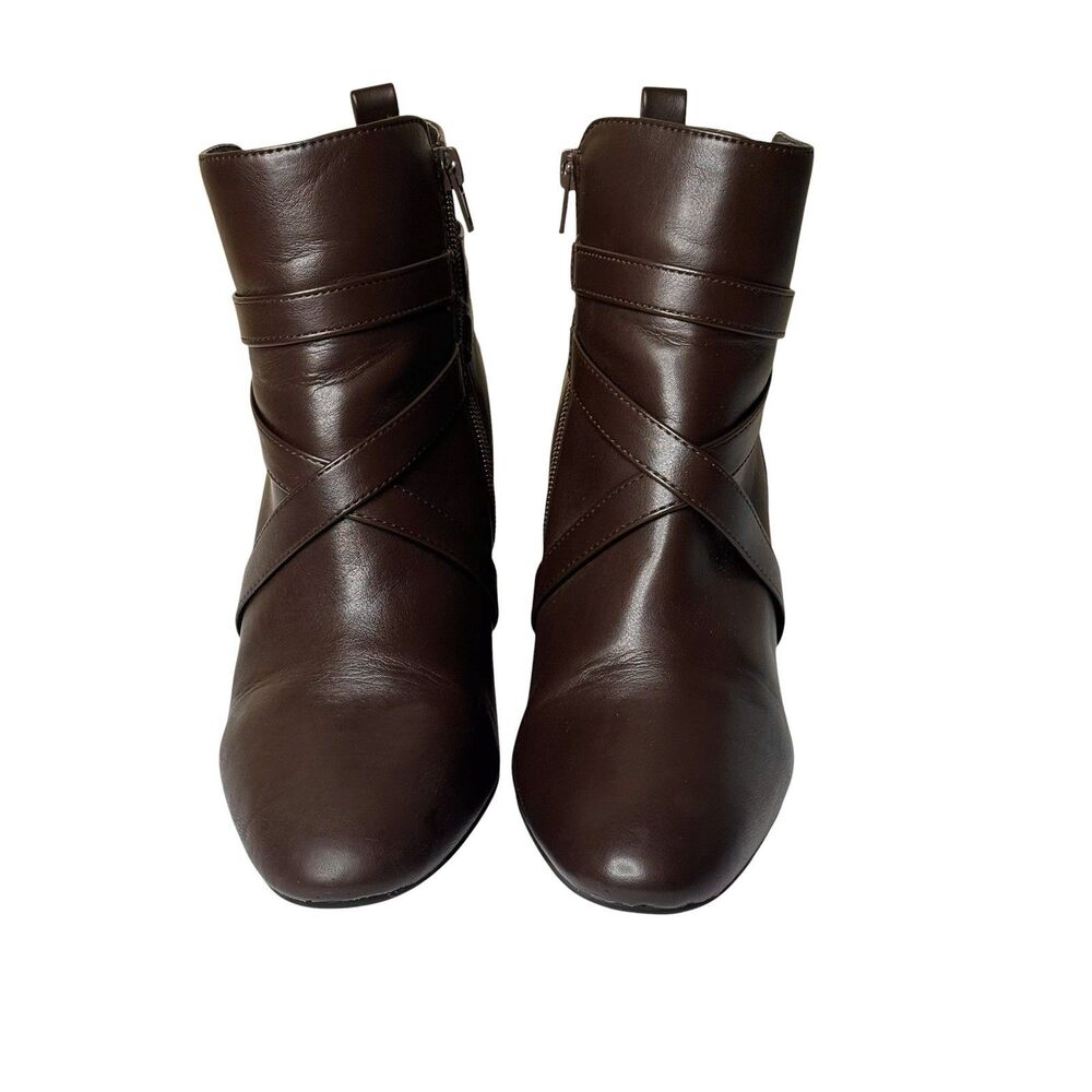 Kelly & Katie Women’s Flomis Bootie Brown Synthetic Leather Size 9‎ Professional - Picture 3 of 9